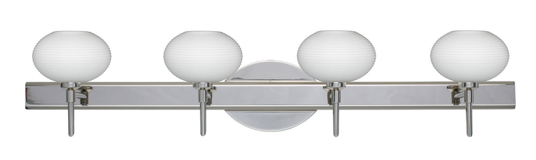 Besa Lasso 4SW-561207-CR Bath Vanity Light 31 in. wide - Chrome