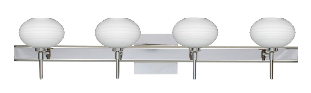 Besa Lasso 4SW-561207-CR-SQ Bath Vanity Light 31 in. wide - Chrome