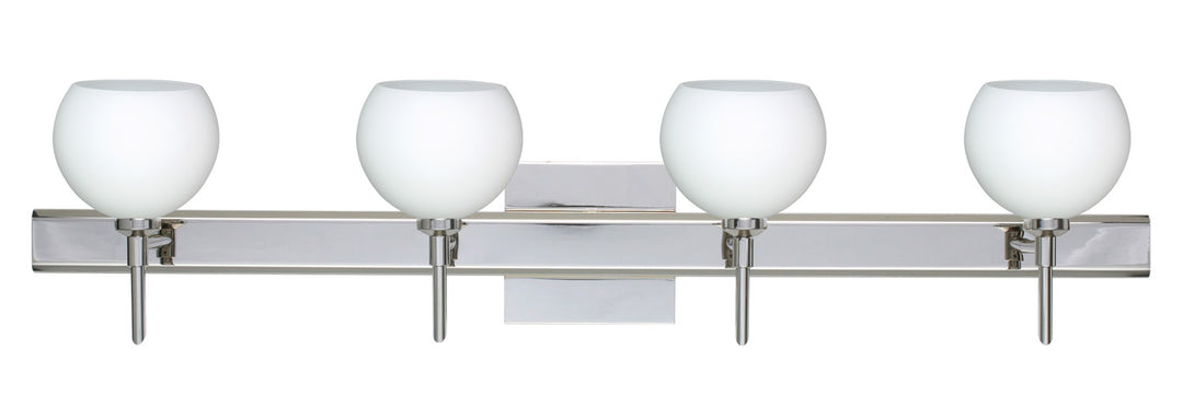 Besa Palla 4SW-565807-CR-SQ Bath Vanity Light 31 in. wide - Chrome