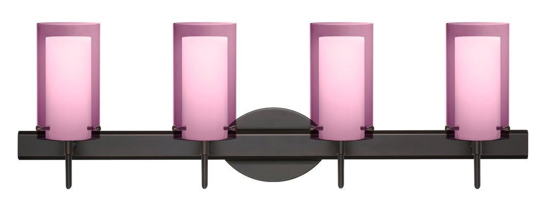Besa Pahu 4SW-A44007-BR Bath Vanity Light 31 in. wide - Bronze