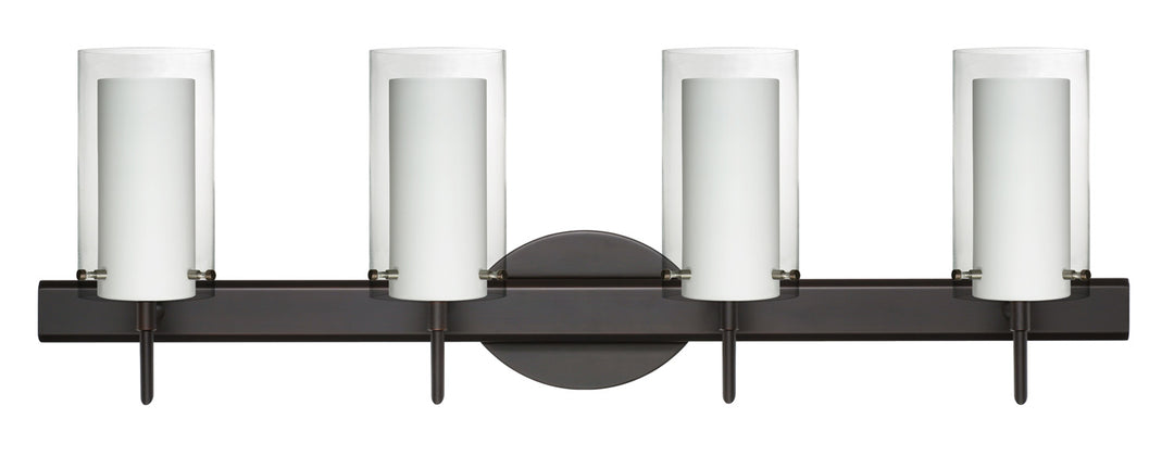 Besa Pahu 4SW-C44007-BR Bath Vanity Light 31 in. wide - Bronze