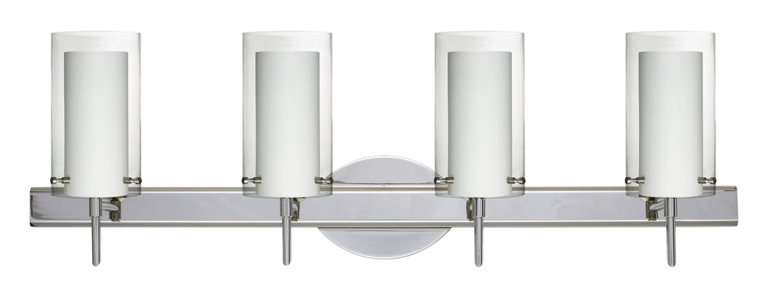 Besa Pahu 4SW-C44007-CR Bath Vanity Light 31 in. wide - Chrome