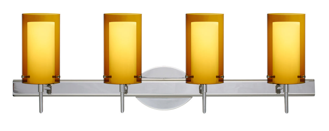 Besa Pahu 4SW-G44007-CR Bath Vanity Light 31 in. wide - Chrome