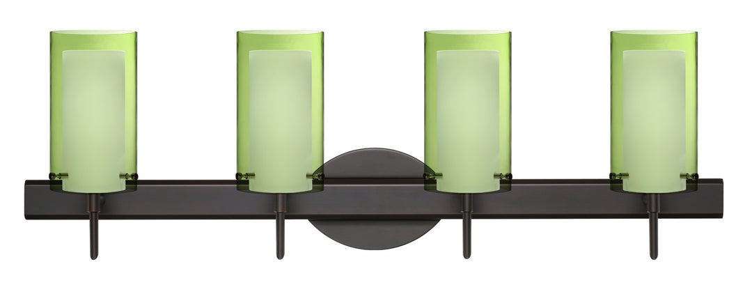 Besa Pahu 4SW-L44007-BR Bath Vanity Light 31 in. wide - Bronze
