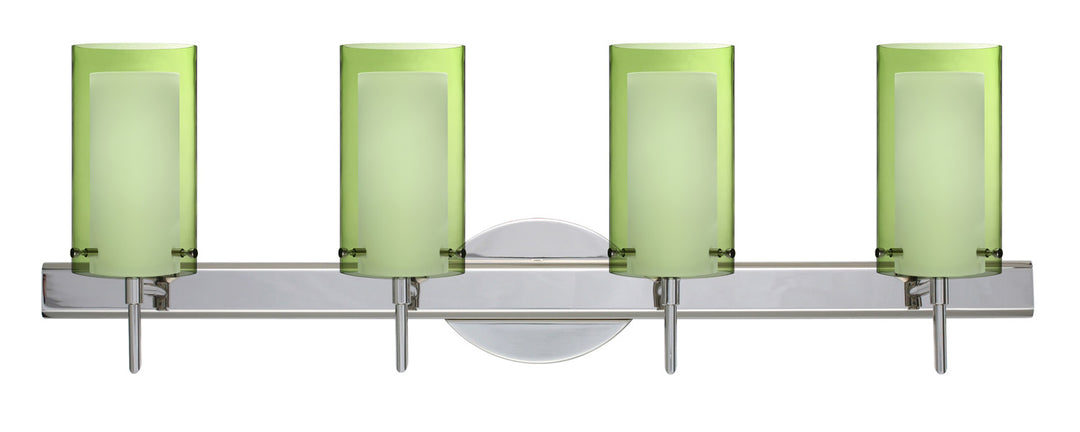 Besa Pahu 4SW-L44007-CR Bath Vanity Light 31 in. wide - Chrome