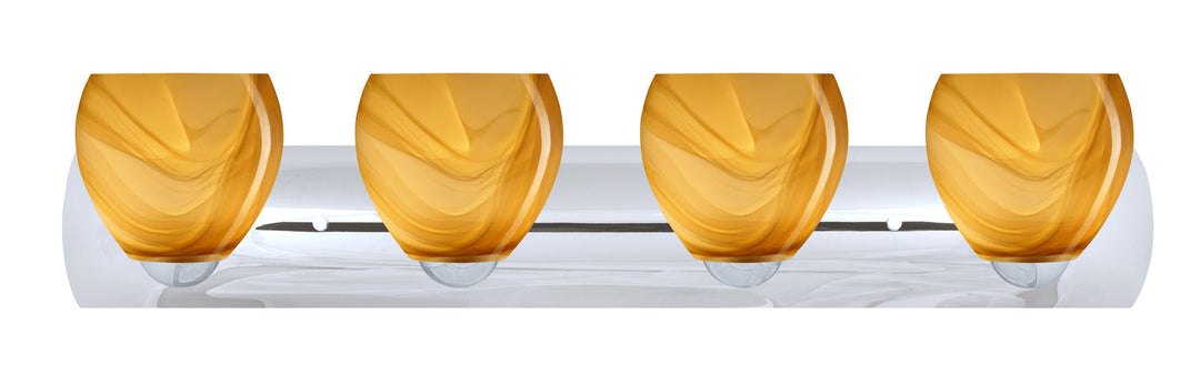 Besa Bolla 4WZ-4122HN-LED-CR Bath Vanity Light 31 in. wide - Chrome