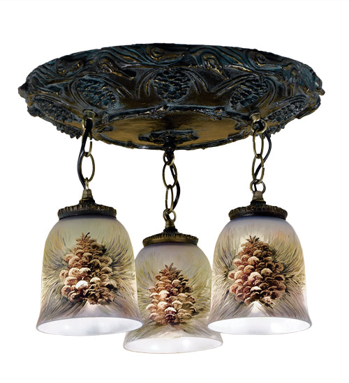 Meyda Tiffany Pinecone 49537 Ceiling Light - Natural Pine Tree