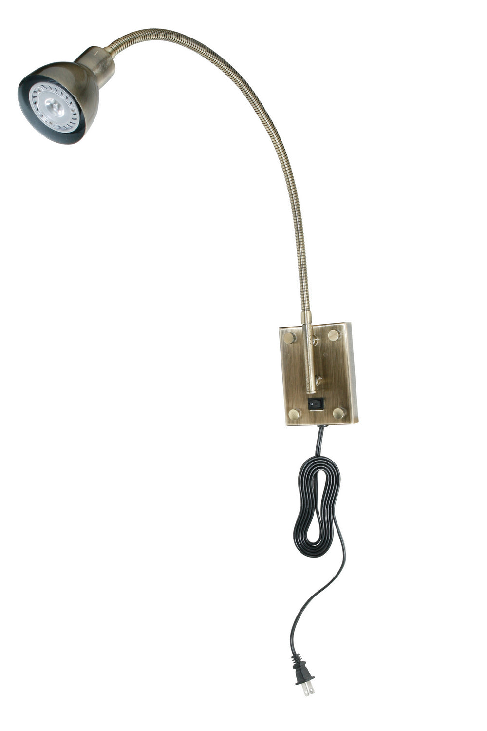 Cal Lighting BO-119-AB Led Gooseneck Led Wall Lamp Lamp Brass - Antique