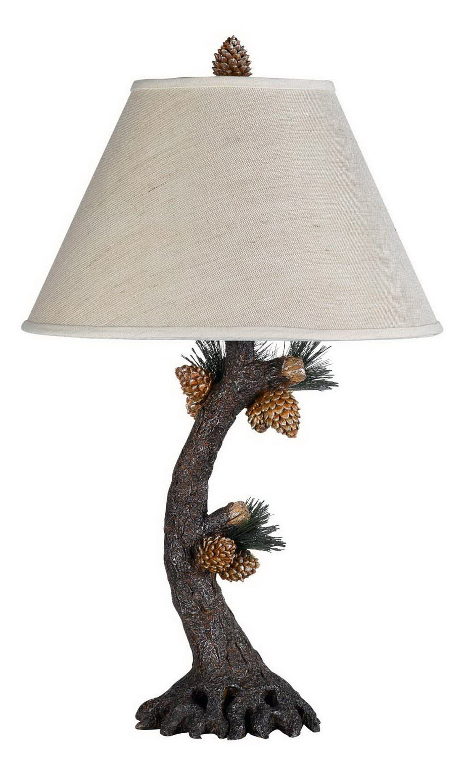 Cal Lighting BO-261 Pinecone One Light Table Lamp Lamp Bronze / Dark