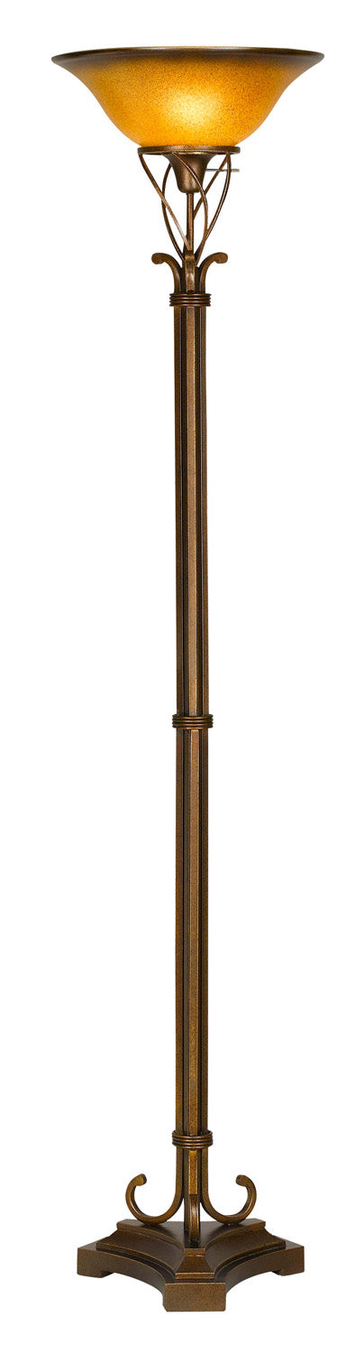 Cal Lighting BO-309TR Angelo 150W 3Way Angelo Wrought Torchiere Lamp Bronze / Dark