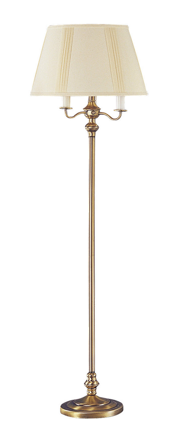 Cal Lighting BO-315-AB 6 Way Four Light Floor Lamp Lamp Brass - Antique