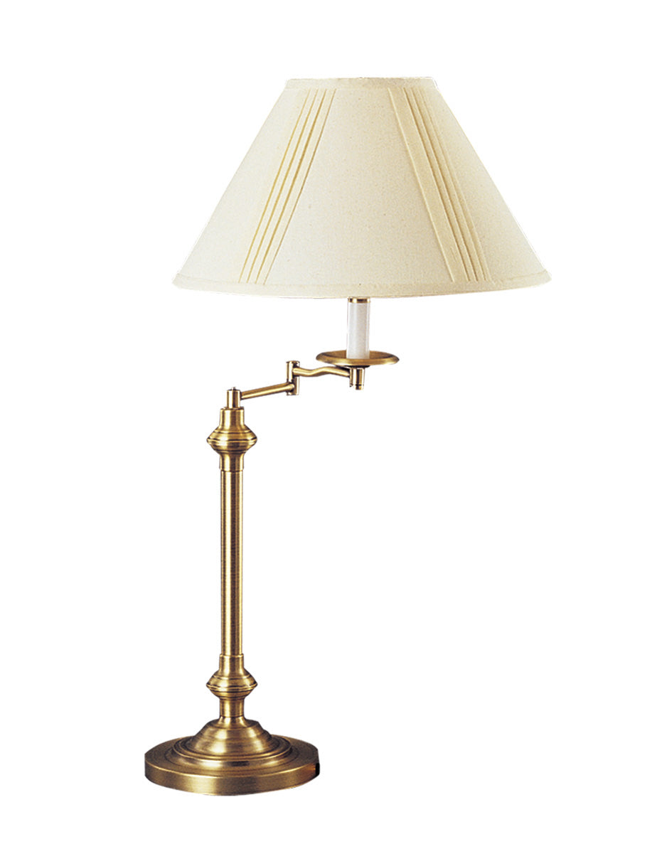 Cal Lighting BO-342-AB 3 Way One Light Table Lamp Lamp Brass - Antique