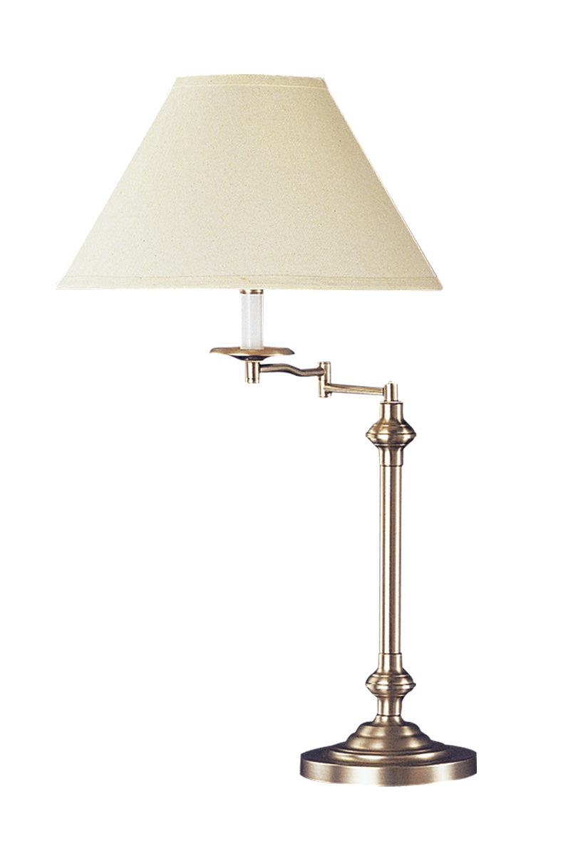 Cal Lighting BO-342-BS 3 Way One Light Table Lamp Lamp Pewter, Nickel, Silver