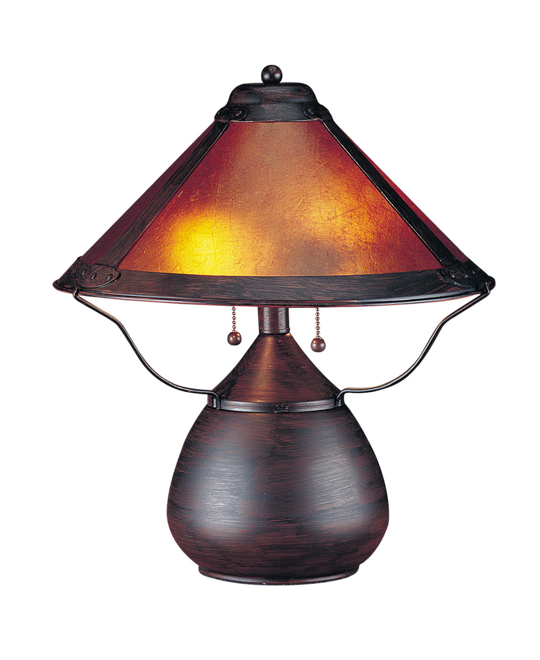 Cal Lighting BO-464 Mica Two Light Table Lamp Lamp Bronze / Dark