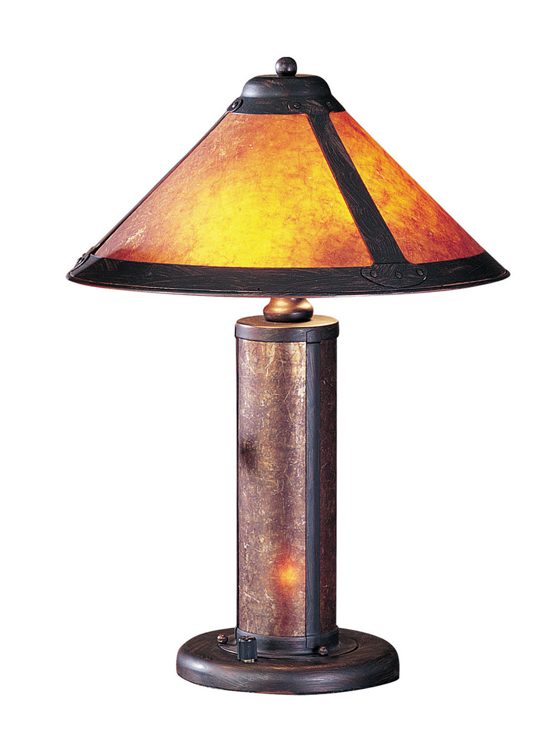 Cal Lighting BO-466 Mica Three Light Accent Lamp Lamp Bronze / Dark