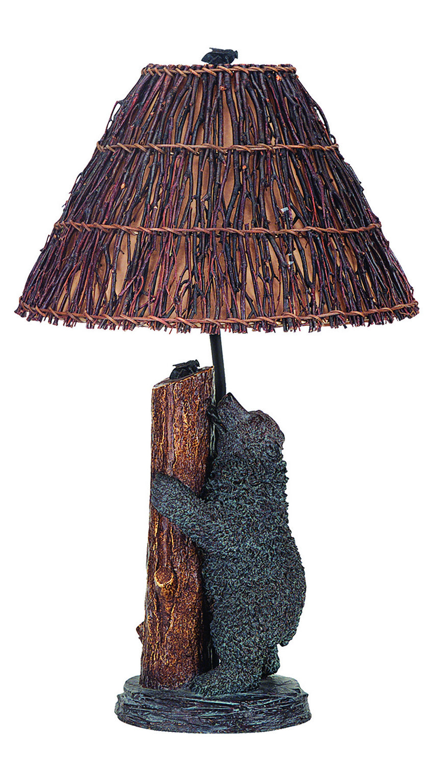 Cal Lighting BO-507 Bear One Light Table Lamp Lamp Bronze / Dark