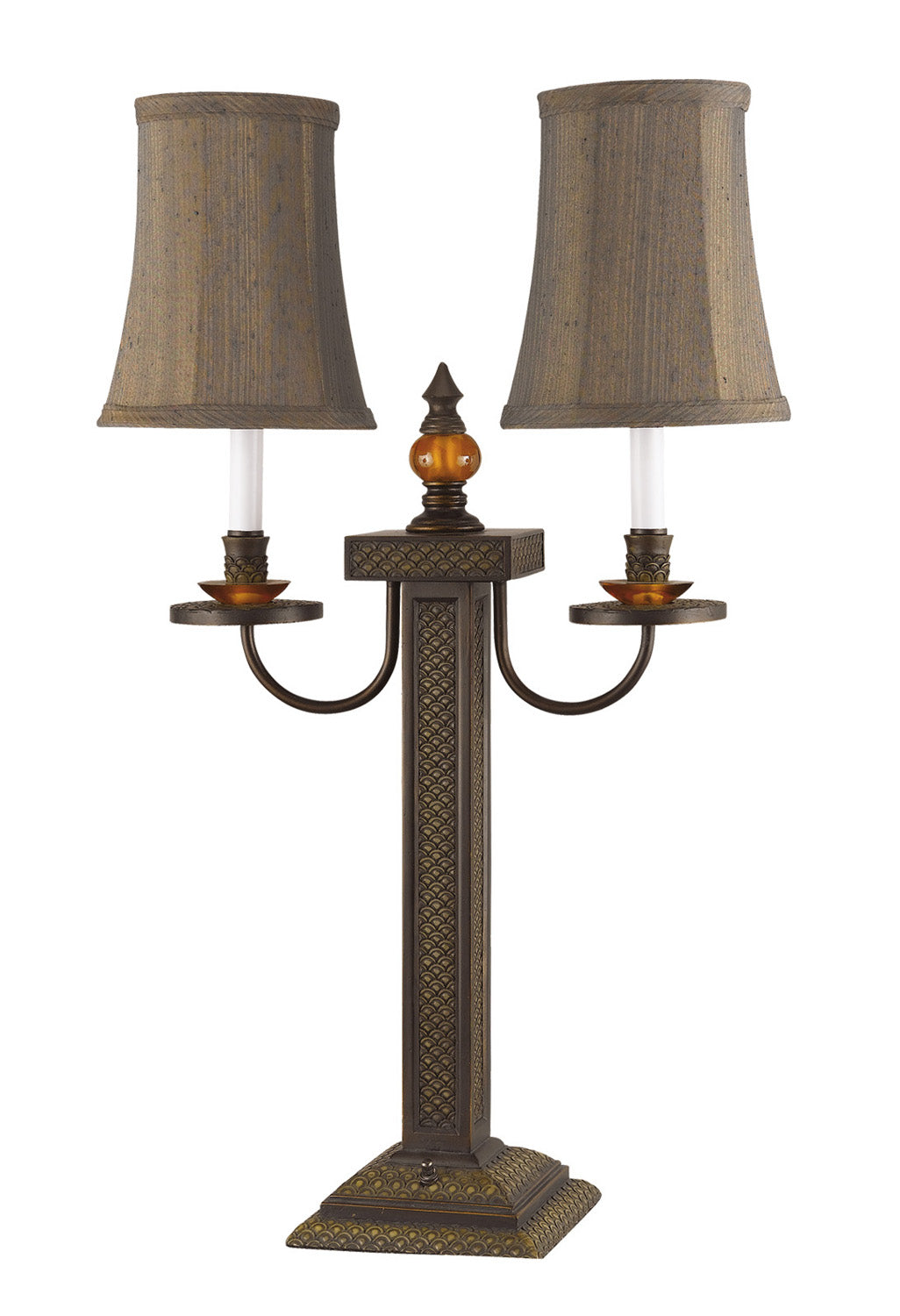 Cal Lighting BO-617BF Waiter 40W X 2 Resin Waiter Buffet Lamp Lamp Bronze / Dark