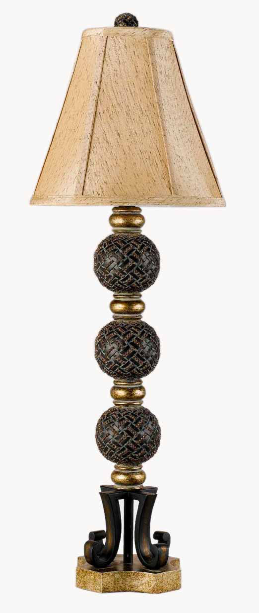 Cal Lighting BO-681BF Sarita 60W Sarita Resin Buffet Lamp Lamp Bronze / Dark