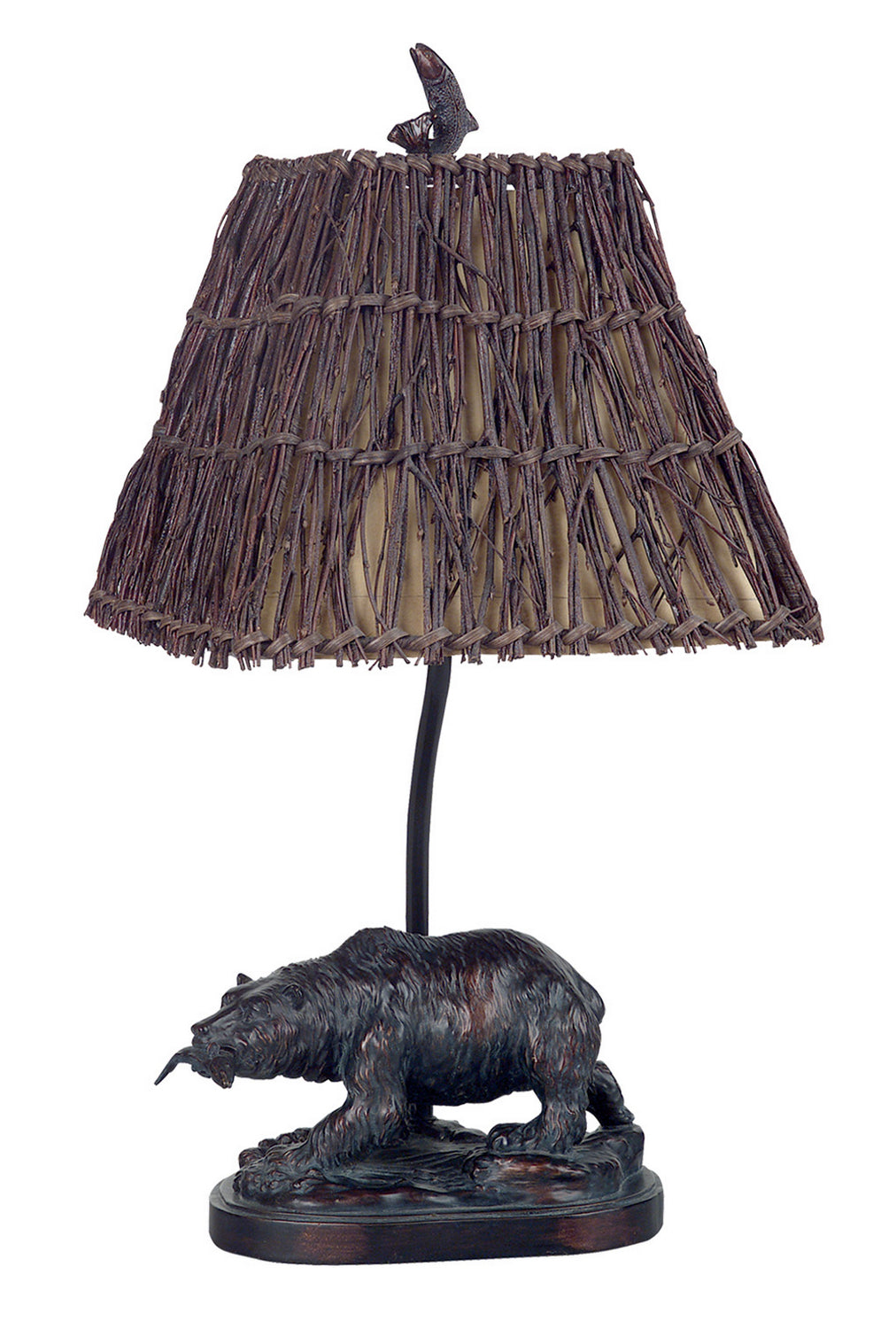 Cal Lighting BO-878 Bear One Light Table Lamp Lamp Bronze / Dark