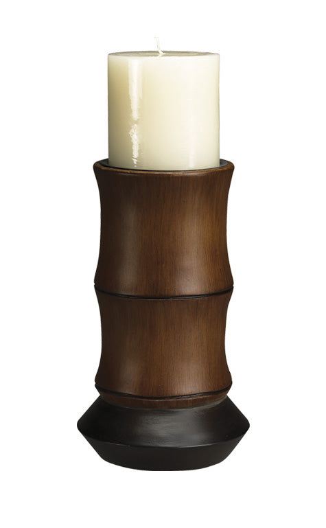 Cal Lighting BO-882SC Bamboo Design Candle Holder Home Decor Bronze / Dark