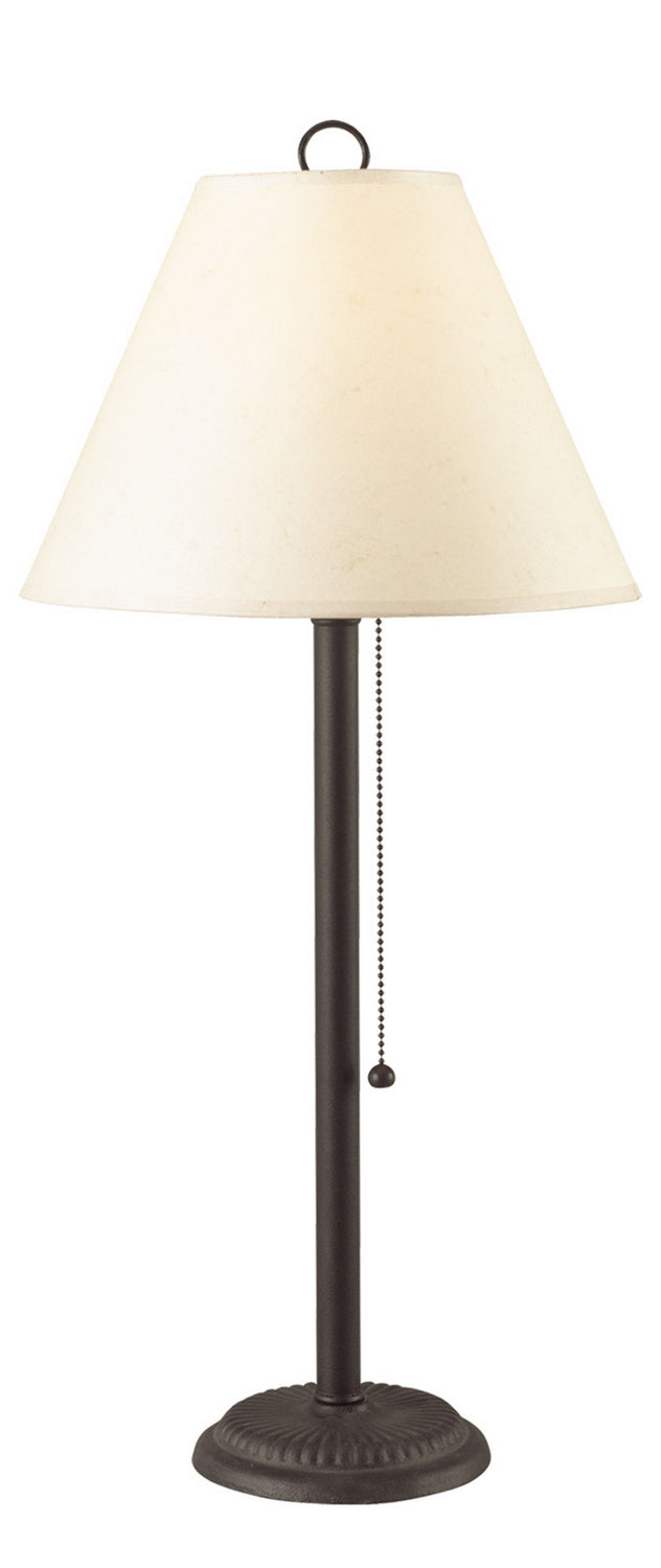 Cal Lighting BO-904TB-OW Candlestick One Light Table Lamp Lamp Black