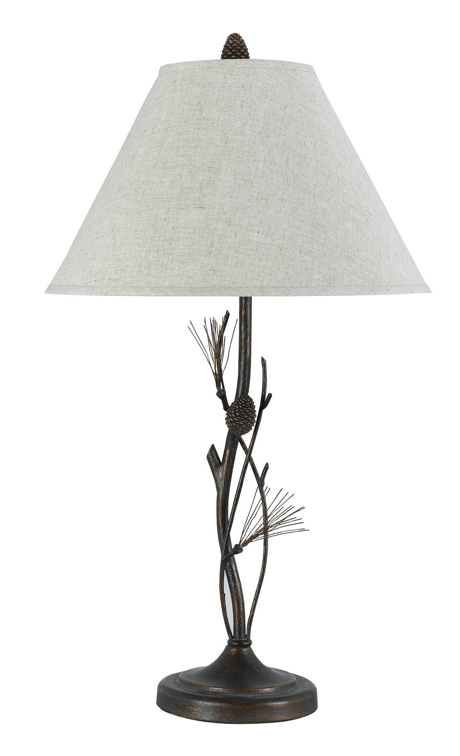 Cal Lighting BO-961TB Pine One Light Table Lamp Lamp Bronze / Dark