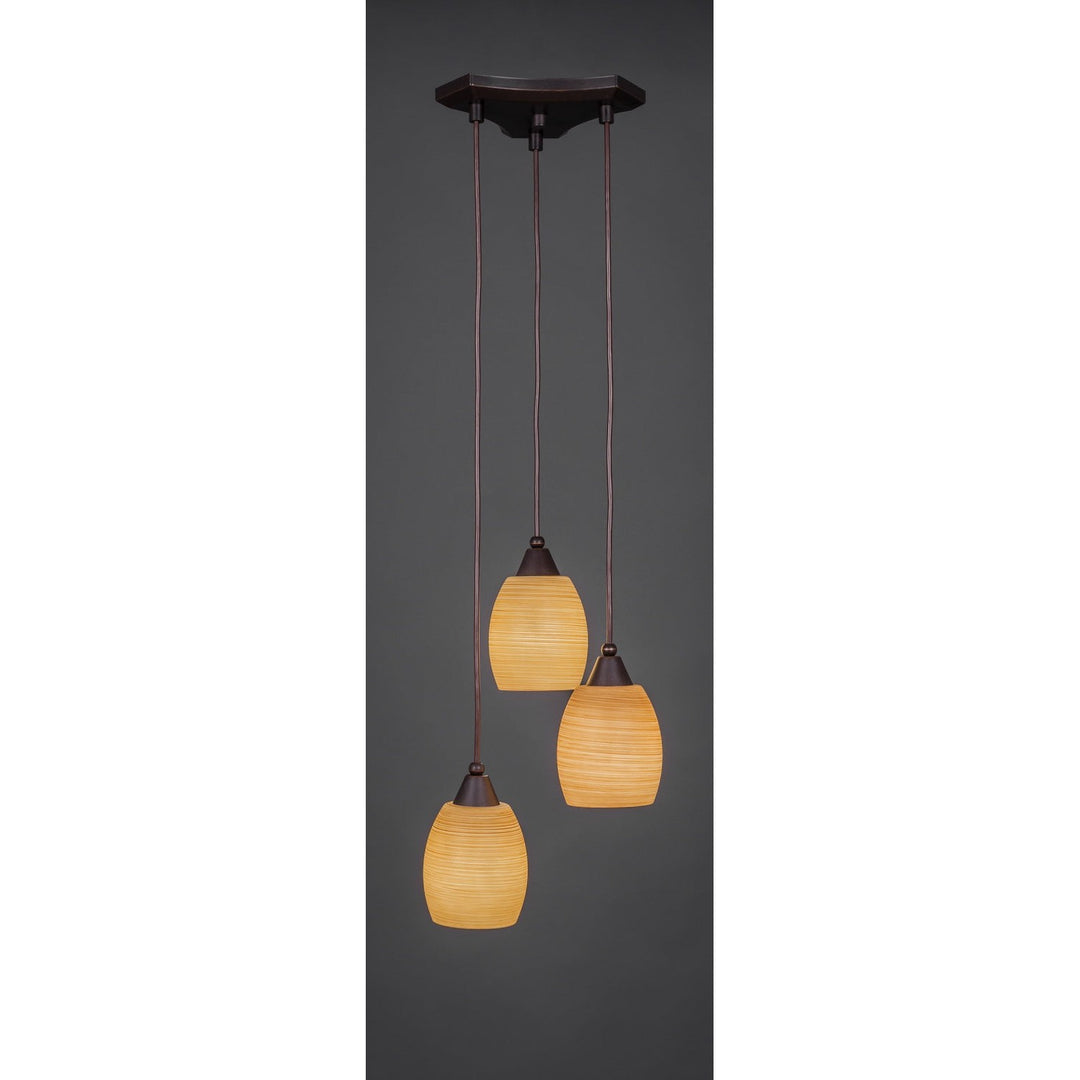 Toltec Europa 28-dg-625 Pendant Light - Dark Granite