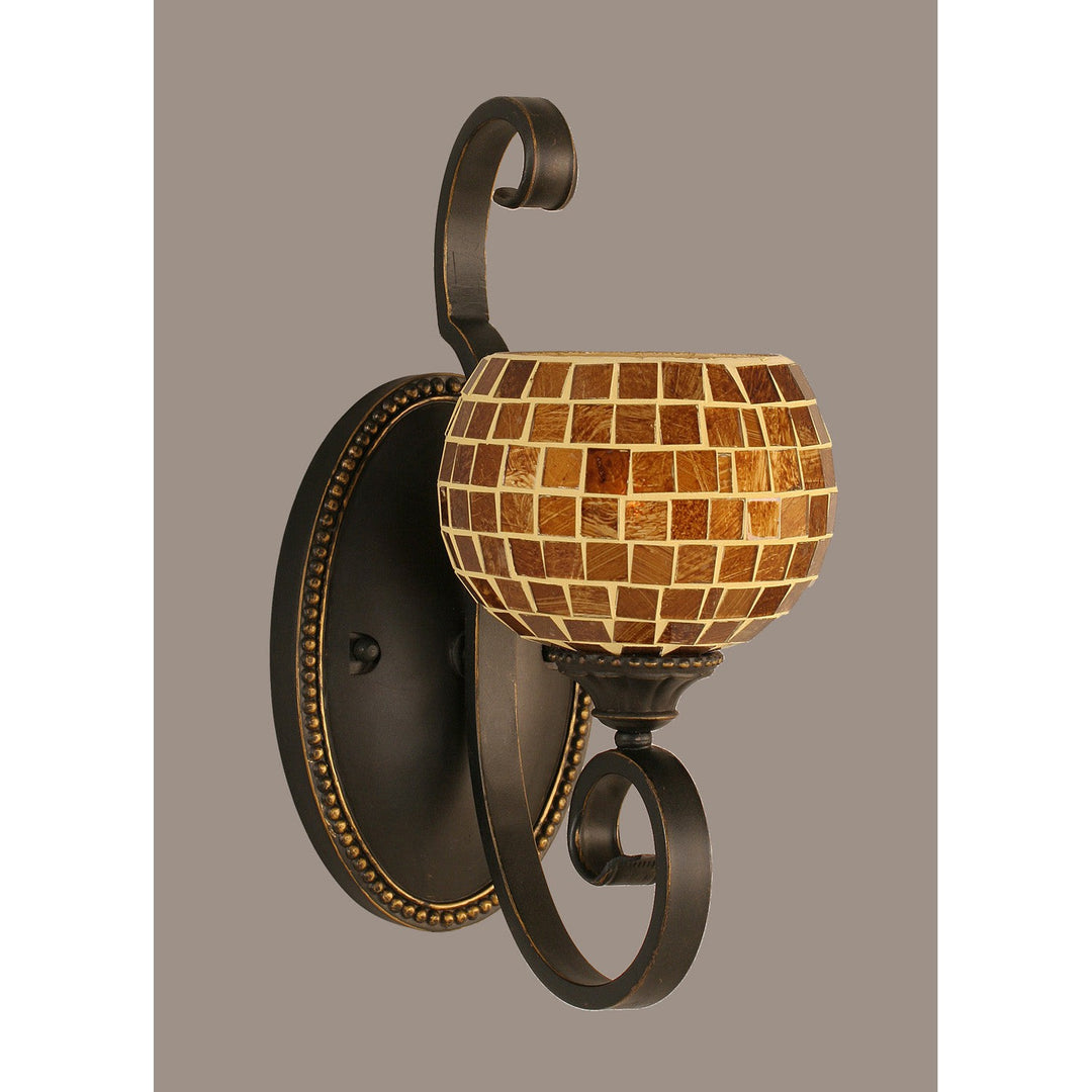 Toltec Elegant 160-dg-402 Wall Sconce Light - Dark Granite