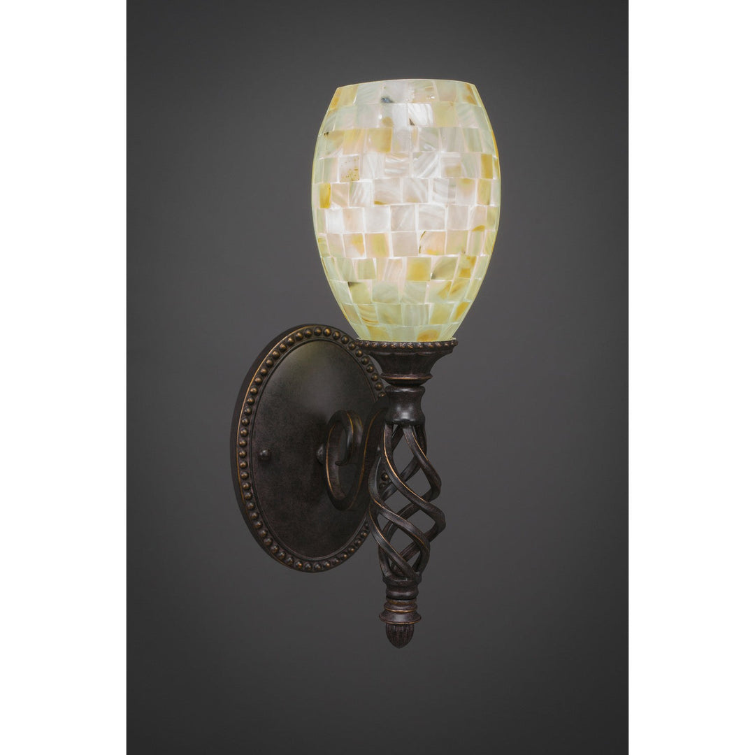 Toltec Eleganté 161-dg-406 Wall Sconce Light - Dark Granite