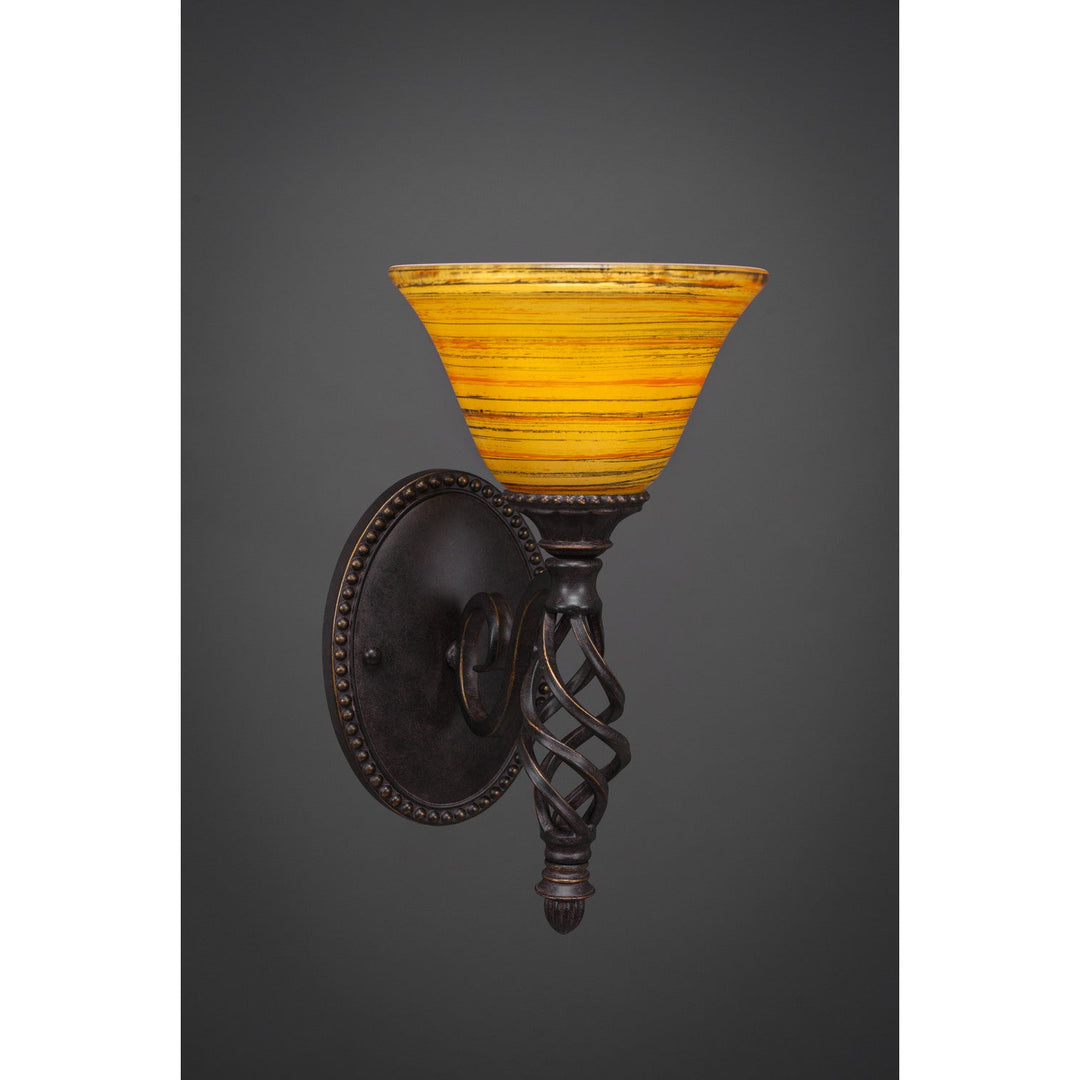 Toltec Eleganté 161-dg-454 Wall Sconce Light - Dark Granite