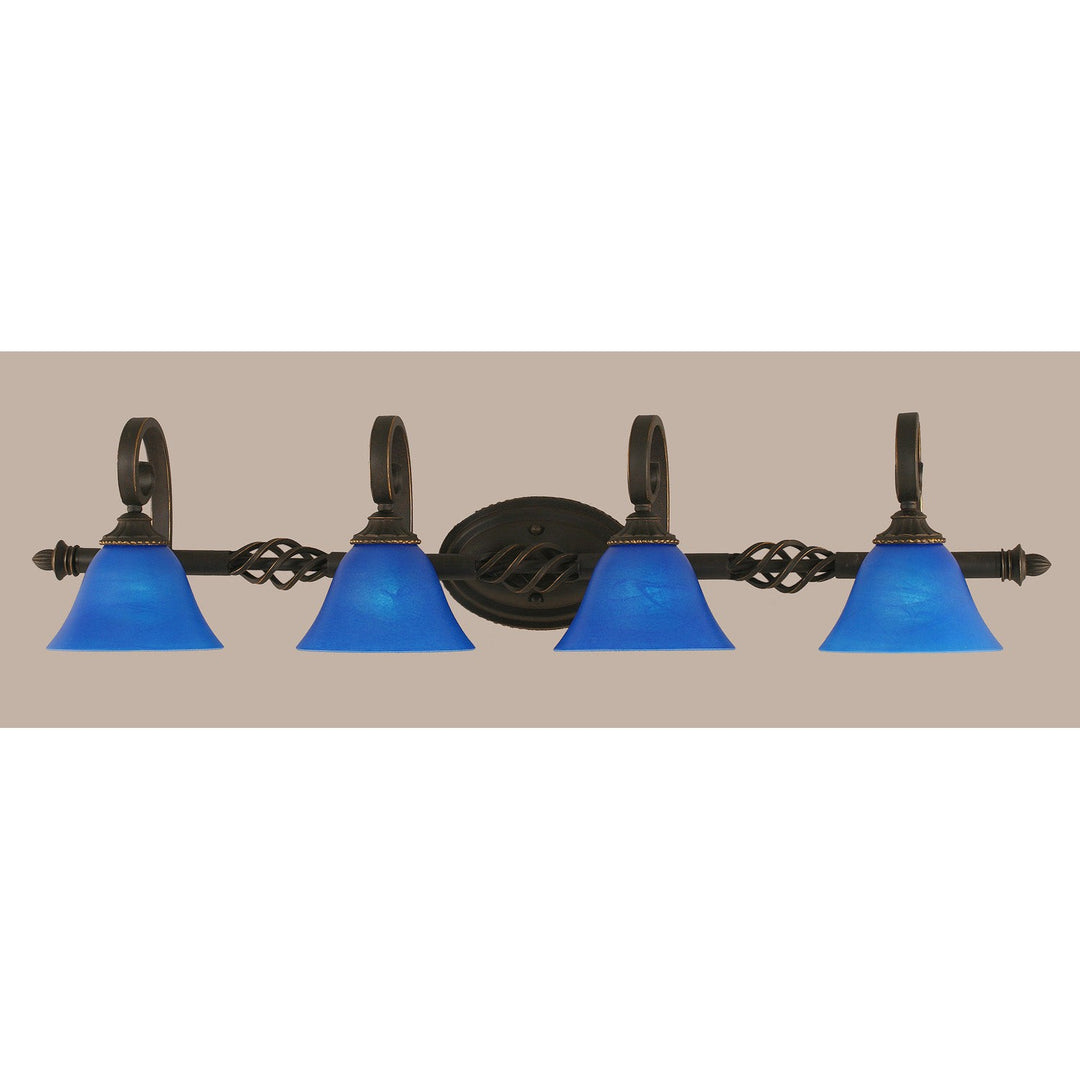Toltec Eleganté 164-dg-4155 Bath Vanity Light 40 in. wide - Dark Granite