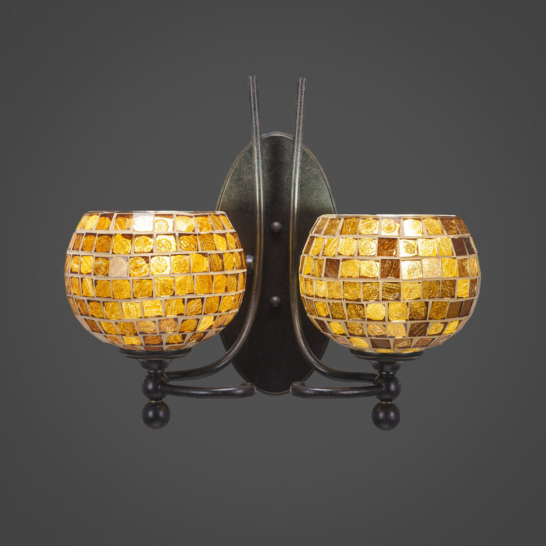 Toltec Capri 590-dg-402 Wall Sconce Light - Dark Granite