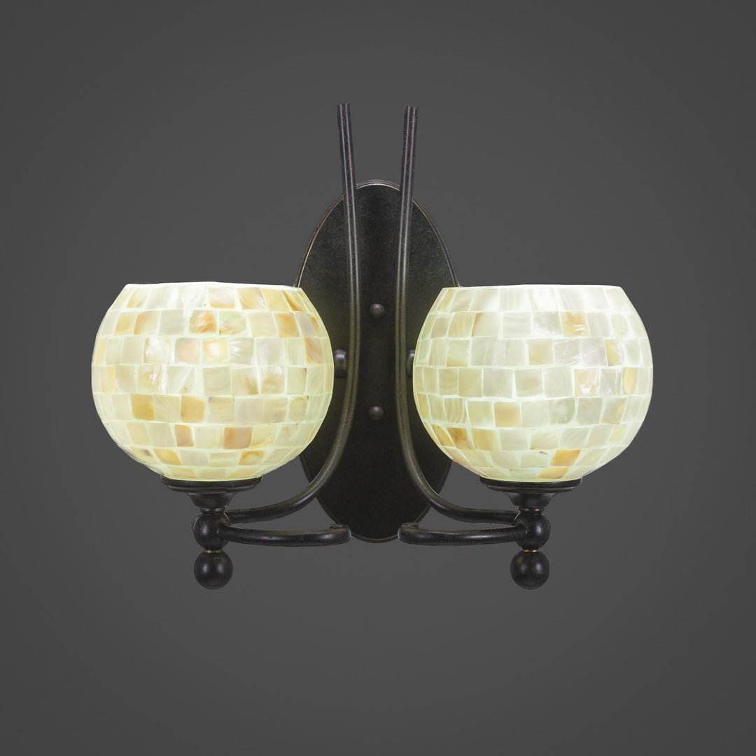 Toltec Capri 590-dg-405 Wall Sconce Light - Dark Granite