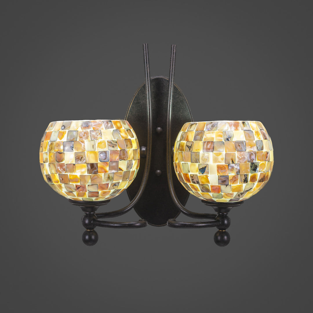 Toltec Capri 590-dg-407 Wall Sconce Light - Dark Granite