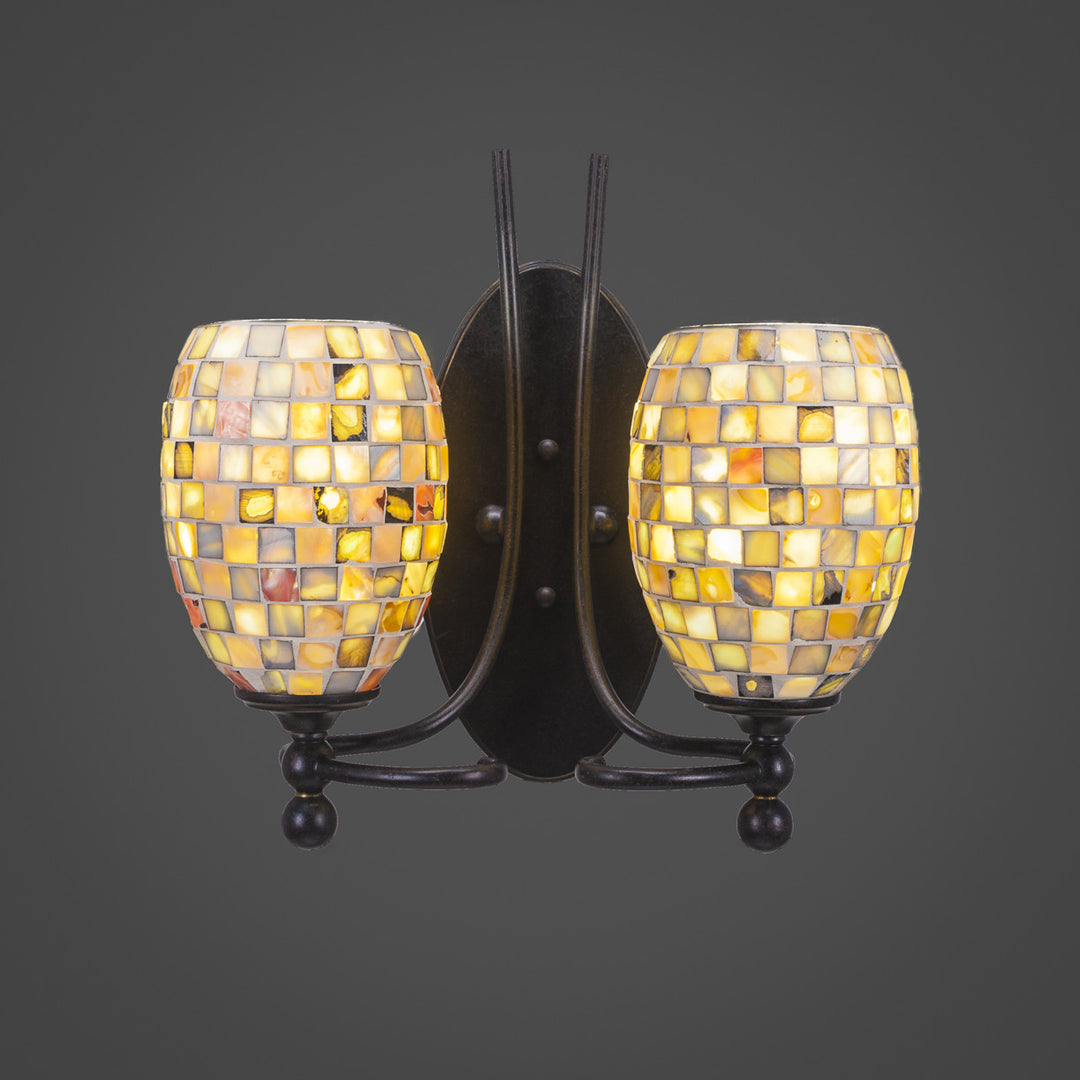 Toltec Capri 590-dg-408 Wall Sconce Light - Dark Granite