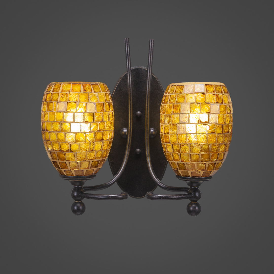 Toltec Capri 590-dg-409 Wall Sconce Light - Dark Granite