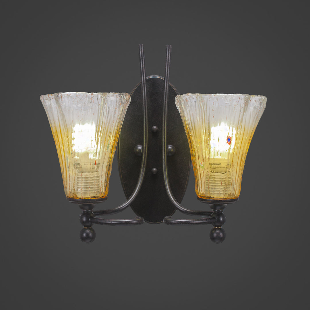 Toltec Capri 590-dg-724 Wall Sconce Light - Dark Granite