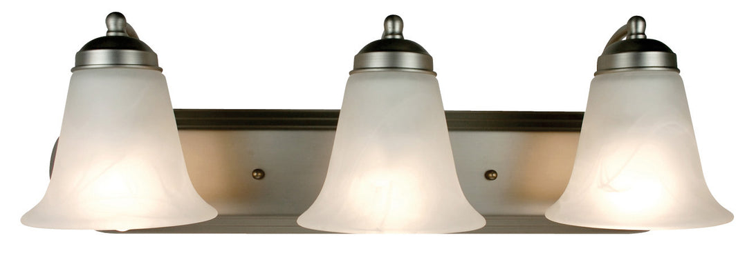 Trans Globe Imports Rusty 3503 BN Bath Vanity Light 24 in. wide - Brushed Nickel