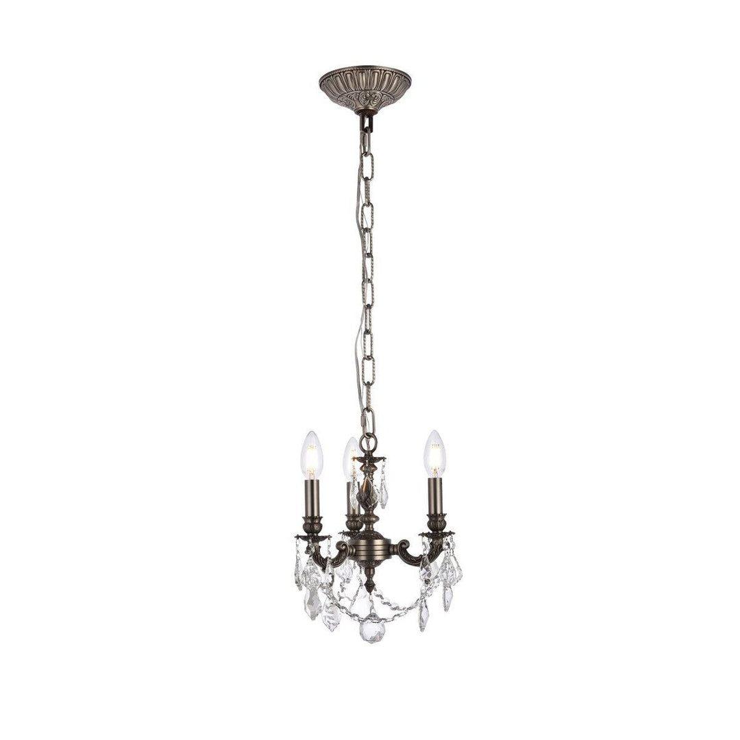 Elegant Lillie 9103D10PW/RC Chandelier Light - Pewter