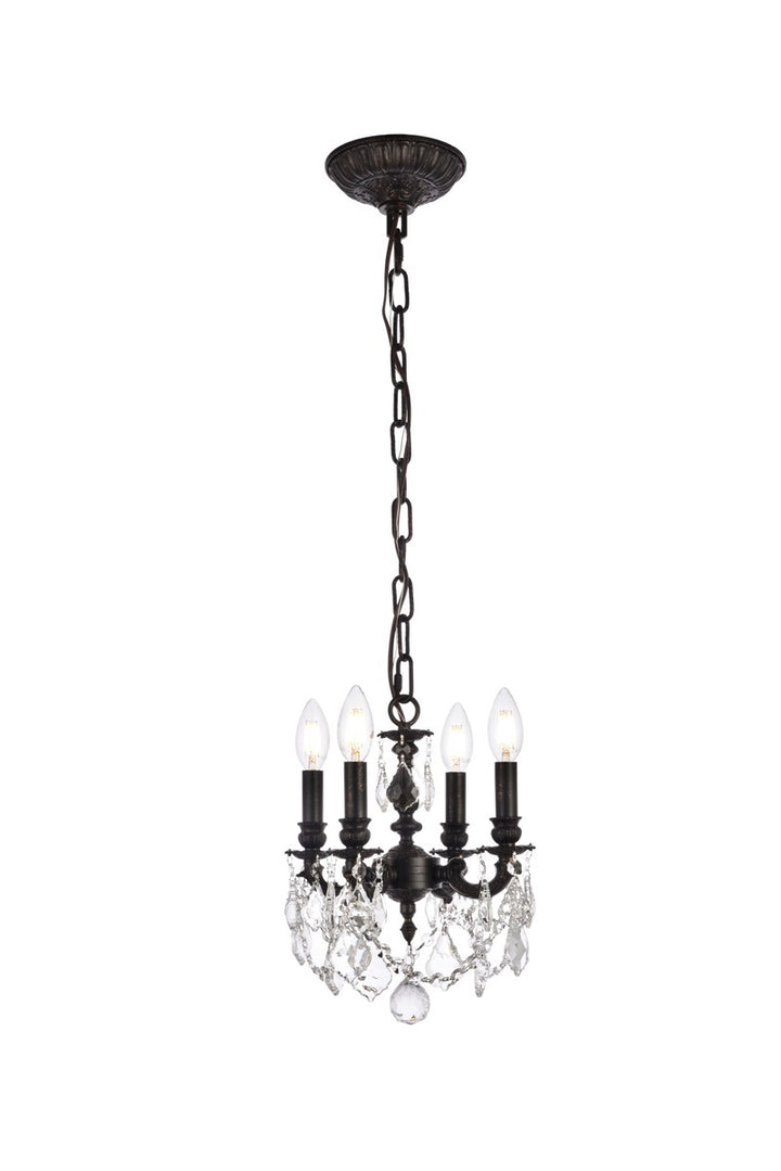 Elegant Lillie 9104D10DB/RC Chandelier Light - Dark Bronze