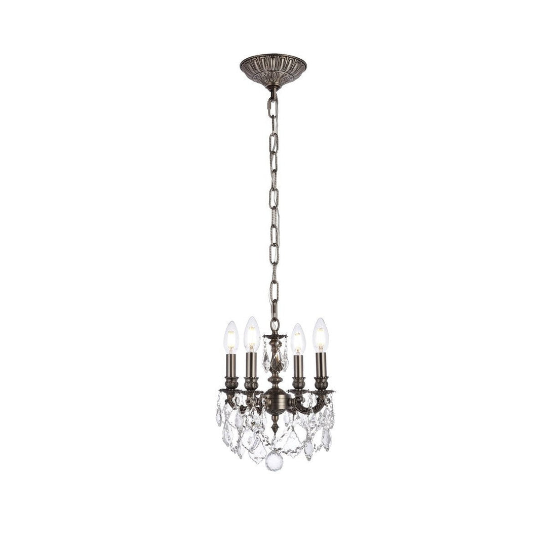 Elegant Lillie 9104D10PW/RC Chandelier Light - Pewter