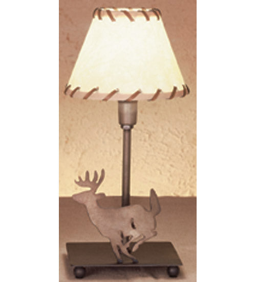 Meyda Tiffany Lighting 49799 Lone Deer One Light Accent Lamp Lamp Bronze / Dark