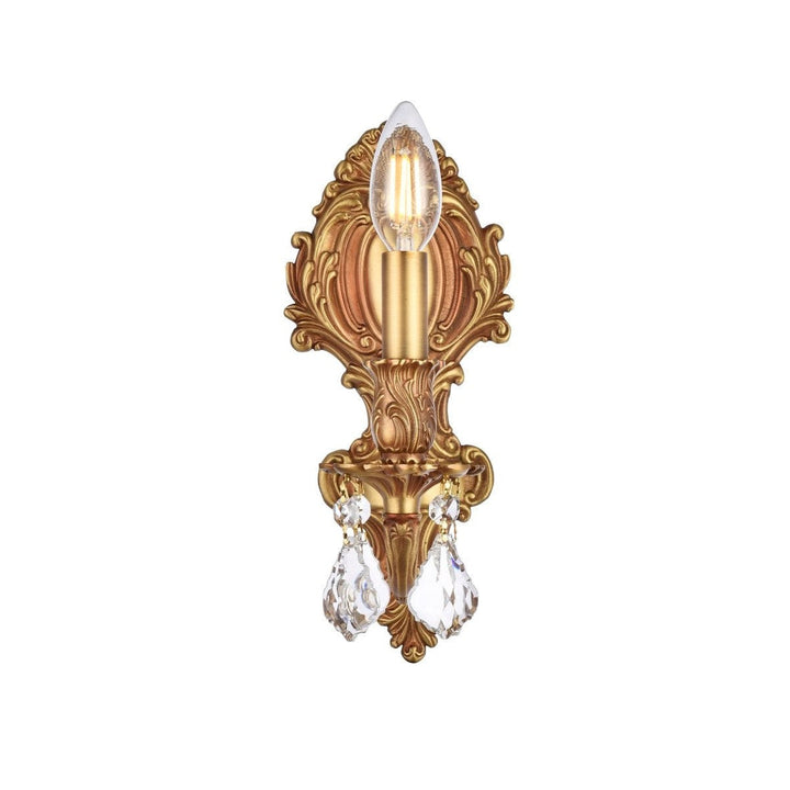 Elegant Monarch 9601W5FG/RC Wall Sconce Light - French Gold