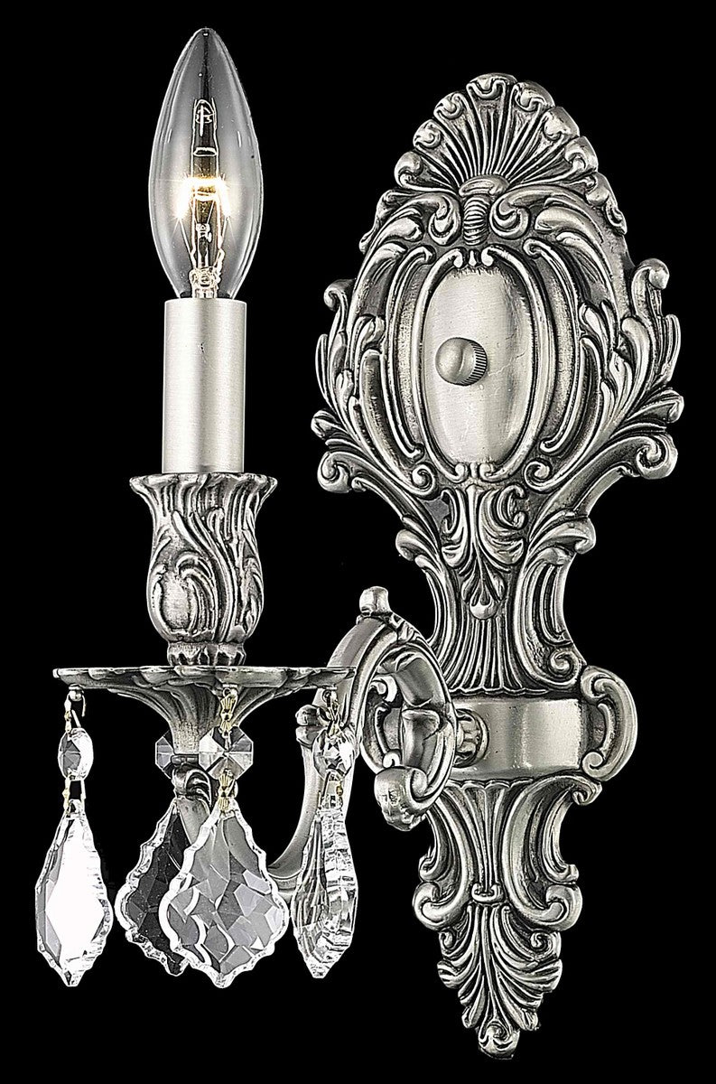 Elegant Monarch 9601W5PW/RC Wall Sconce Light - Pewter