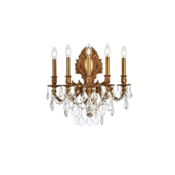 Elegant Monarch 9605W21FG/RC Wall Sconce Light - French Gold