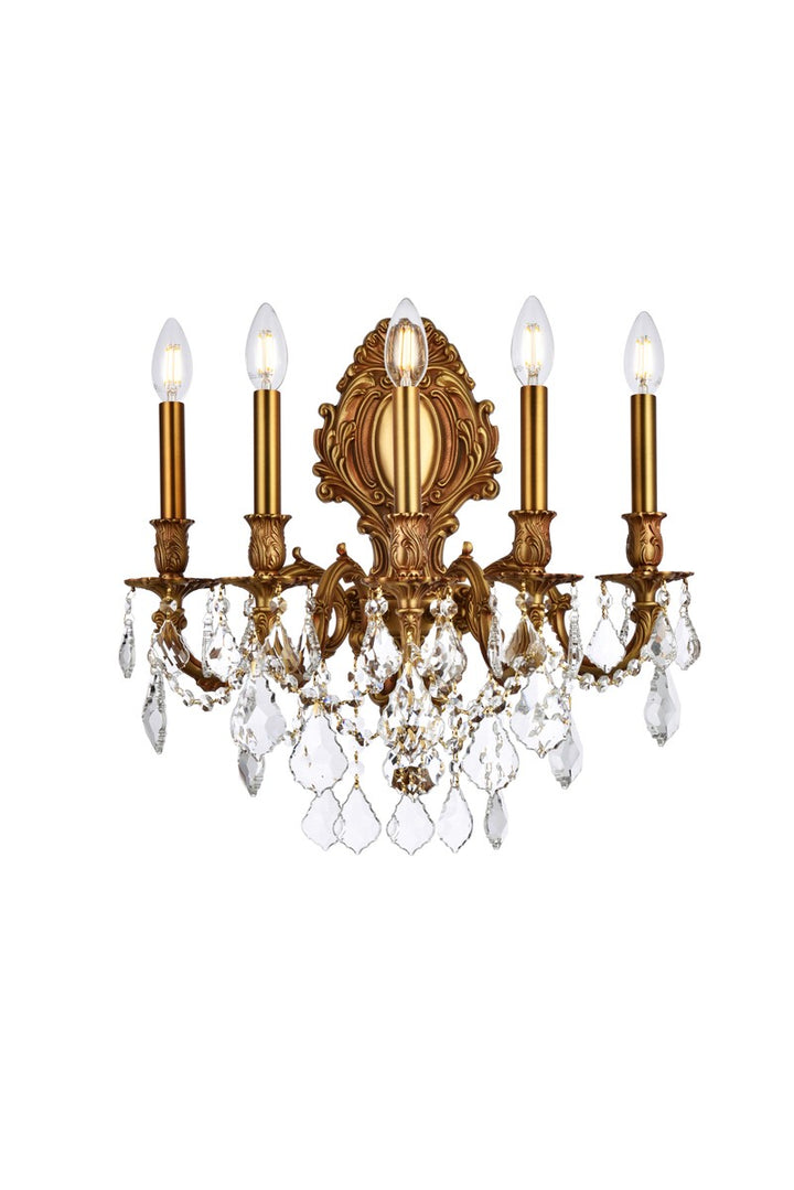 Elegant Monarch 9605W21FG/RC Wall Sconce Light - French Gold