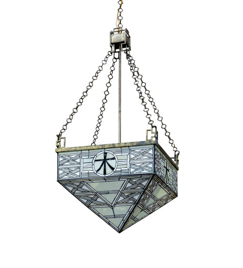 Meyda Tiffany Shu 49817 Pendant Light - Brass Tint