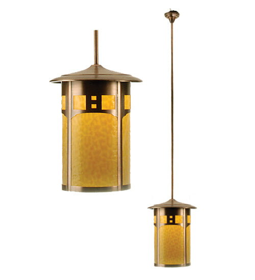 Meyda Tiffany Lighting 49832 Fulton One Light Pendant Outdoor Bronze / Dark