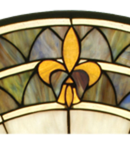 Meyda Tiffany Lighting 49839 Fleur-De-Lis Window Mirror Bronze / Dark