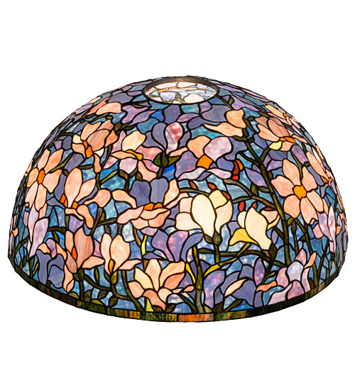 Meyda Tiffany Lighting 49875 Tiffany Magnolia Shade Lamp Shade Bronze / Dark